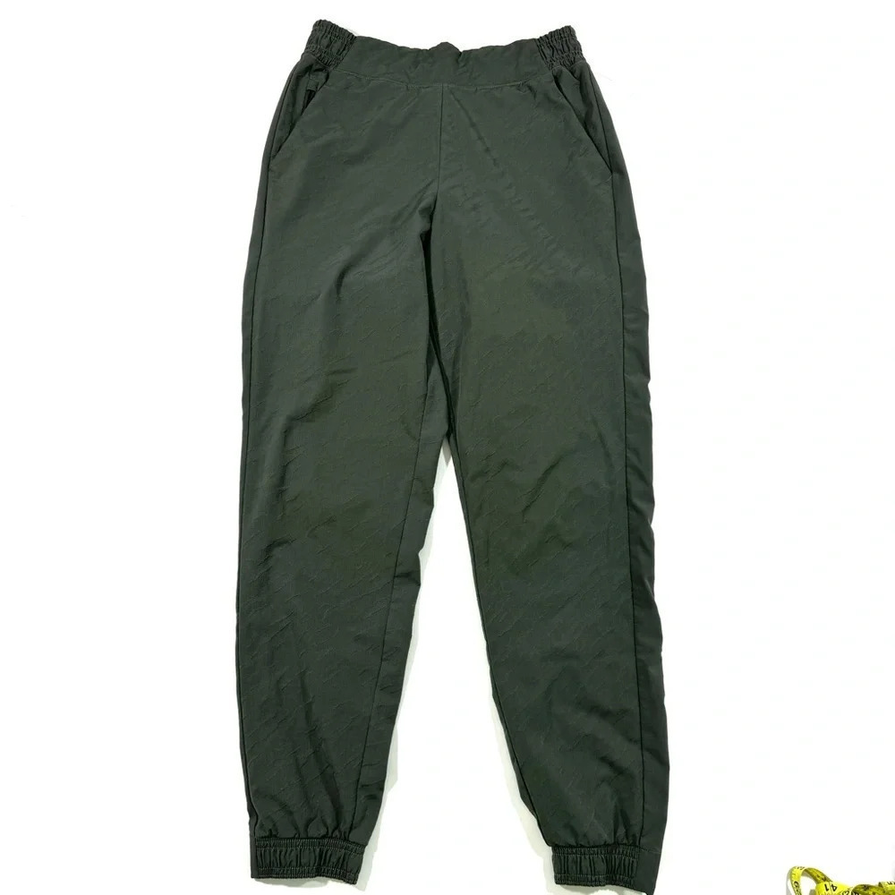 Athleta Brooklyn Textured Jogger Pants Mountain Olive Green
